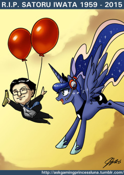 askgamingprincessluna:  “Thank you for everything, Mr. Iwata”