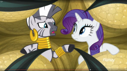 Rarity and Zecora living the dream, clutched tightly in huge,