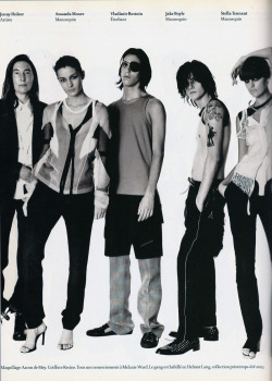 modelsandstuff:  Helmut Lang SS03 featured in “Gang Lang”