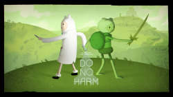 Do No Harm - title carddesigned by Laura Knetzgerpainted by Joy