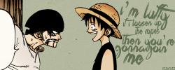 kisachis:  Luffy's first offer to join the crew.