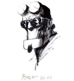 xombiedirge:  Hellboy by Marcelo Braga 