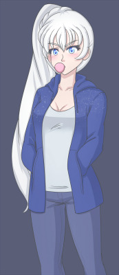 jonfawkes-art:  Scene girl Weiss. Doesn’t really have anything