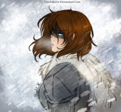 tsuchikuroi:Colored Sketch of Evolet, my norn character on GW2