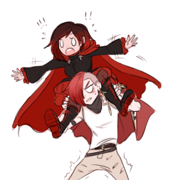 rwby + sssn bein nerds and monochrome being gay af(read captions