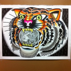 sickradsean:  Tiger head crystal ball thing. 18x24. For sale.