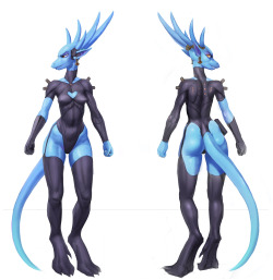 utterlybrokenandroid:  Concept design of my character Shava’s