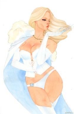 astonishingx:  Frost Day: White Queen by Kevin Wada 