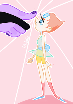 milmin:  Sugilite giving Pearl a cute nose boop and Pearl still