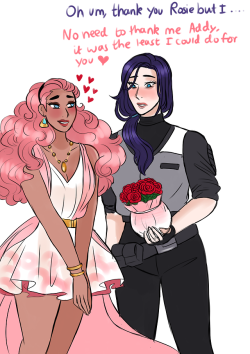 isablooo:Rosie and adara belong to @dashingicecream I ship these