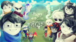 chalotan:Happy 413 day!and also Happy Songkran day!สุขสันต์วันปีใหม่ไทยค่ะ