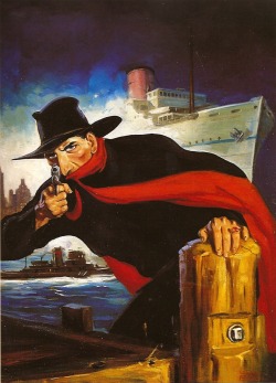 jelloapocalypse:  twofistedpulp:  The Shadow by George Rozen.