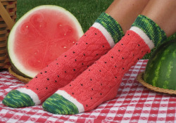 nevver: Watermelon socks 