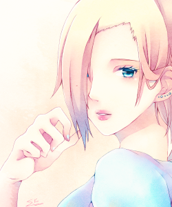 shikisaii:  some experiment with colors… Yamanaka Ino + soft