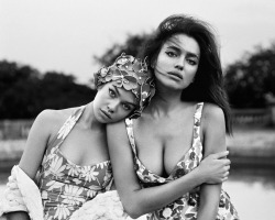 senyahearts:Stella Maxwell and Irina Shayk by Alasdair McLellan