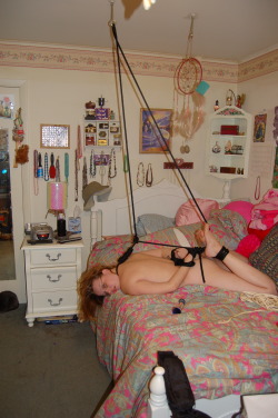 wsa2000:  That should hold her while I go to work. Might have to get a new slave slut if I leave her like that, but that’s a risk I’m willing to take. 