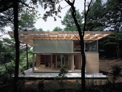 Hut T on Lake Yamanaka by Kazunari Sakamoto