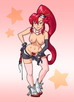 lucidlemonlove:  Yoko from Gurren Lagan! This was done for a