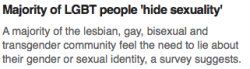 lzbth:  breaking news: lgbt people in homophobic societies dont
