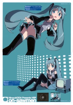 fixed hatsune miku kanzaki hiro nopan tabgraphics thighhighs