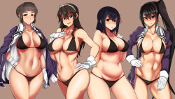 hentaibeats:  Chubby Girls Set 3! Requested by @tylarwearsglasses!Click