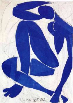 artist-matisse:Blue Nude IV, 1952, Henri Matisse