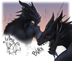 freyaloi: Just some doodles of @tt-vision new Argonian character,