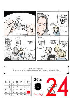 January 24, 2016Happy Birthday Mado-san! (*´▽`*)ノAkira confused