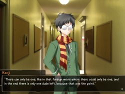 zircank:  Katawa Shoujo is worth playing just for Kenji. I mean,