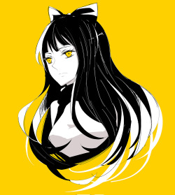wxyzell:  Blake doodle :D My fav character in RWBY 