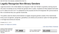 neutrois:  nightofthescarletmoon:  Legally Recognise Non-Binary