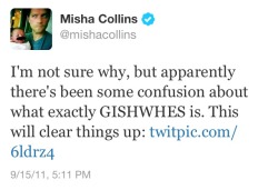 taleasoldastimelords:  Meanwhile, Misha… 