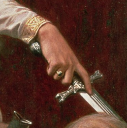 karrova: The Accolade (details) Edmund Leighton 