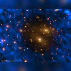 Galaxy Cluster Gas Creates Hole in Microwave Background #nasa