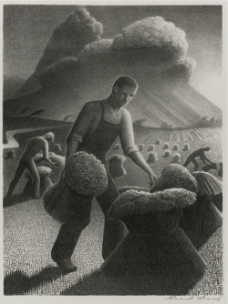   Approaching Storm, 1940. Grant Wood. Lithograph on wove  
