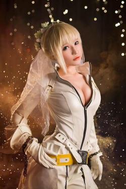 fucking-sexy-cosplay:  Saber Bride Cosplay by Senya Miku (source)
