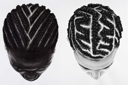 hypebeast:  Artist So Yoon Lym Paints Detailed Braided Hairstyles