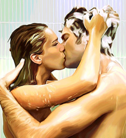 licieoic:  “Shower Times” - Digital Oil PaintingRose won’t