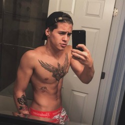 debriefed:  Celebrity Selfies: shirtless Brazilian singer MC