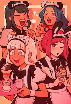 leaflens:  my second piece for the ndrv3 cafe zine! 🍰thank