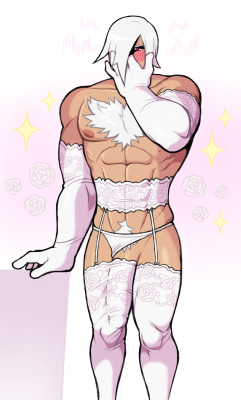 drakdoodles:i like boys and i like lingerie so this was bound