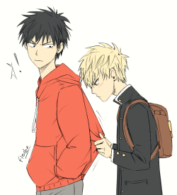 florbe-triz:  Young Saitama and little Genos