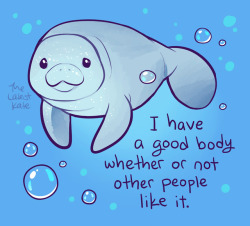 thelatestkate:Body positive manatee friend for your Friday ♥ 
