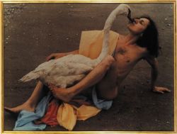 woundgallery: Luigi Ontani, Leda and the Swan, 1975.