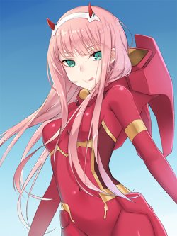 a-titty-ninja:  「Zero Two」 by Ivan 624 | Twitter ๑ Permission