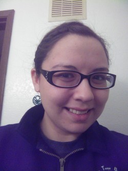 Did my hair up and put on some nice earrings for lunch with Nick,