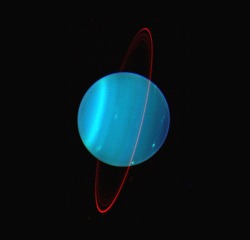 astronomyblog: The Planet Uranus observed in the infrared   Credit: