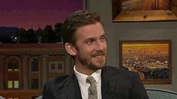 andsowewalkalone:Dan Stevens at The Late Late Show with James