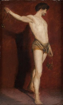 William Etty (1787-1849) Full Length Study for David