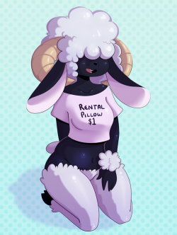 somescrub: Commission - terra-the-gamer Their soft sheep gal.